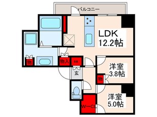 クレストコート町屋の物件間取画像